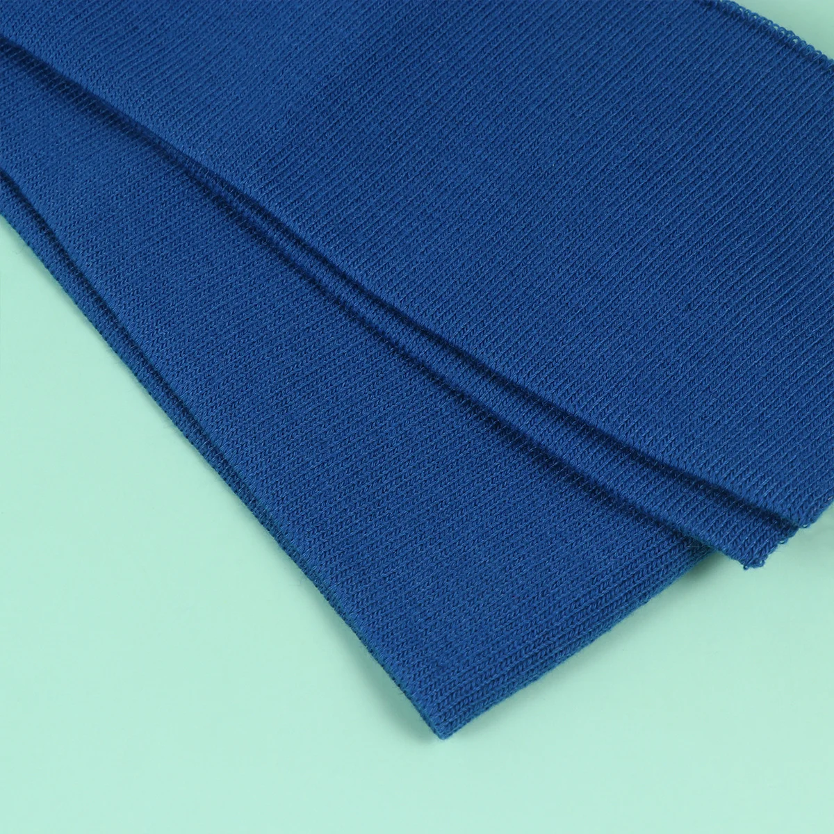

6Pcs Elastic Knitted Fabric Cuff and Collar Cloth for DIY Clothes Waistbands Sleeves Sweat Bands Home Sewing Projects Beige Blue