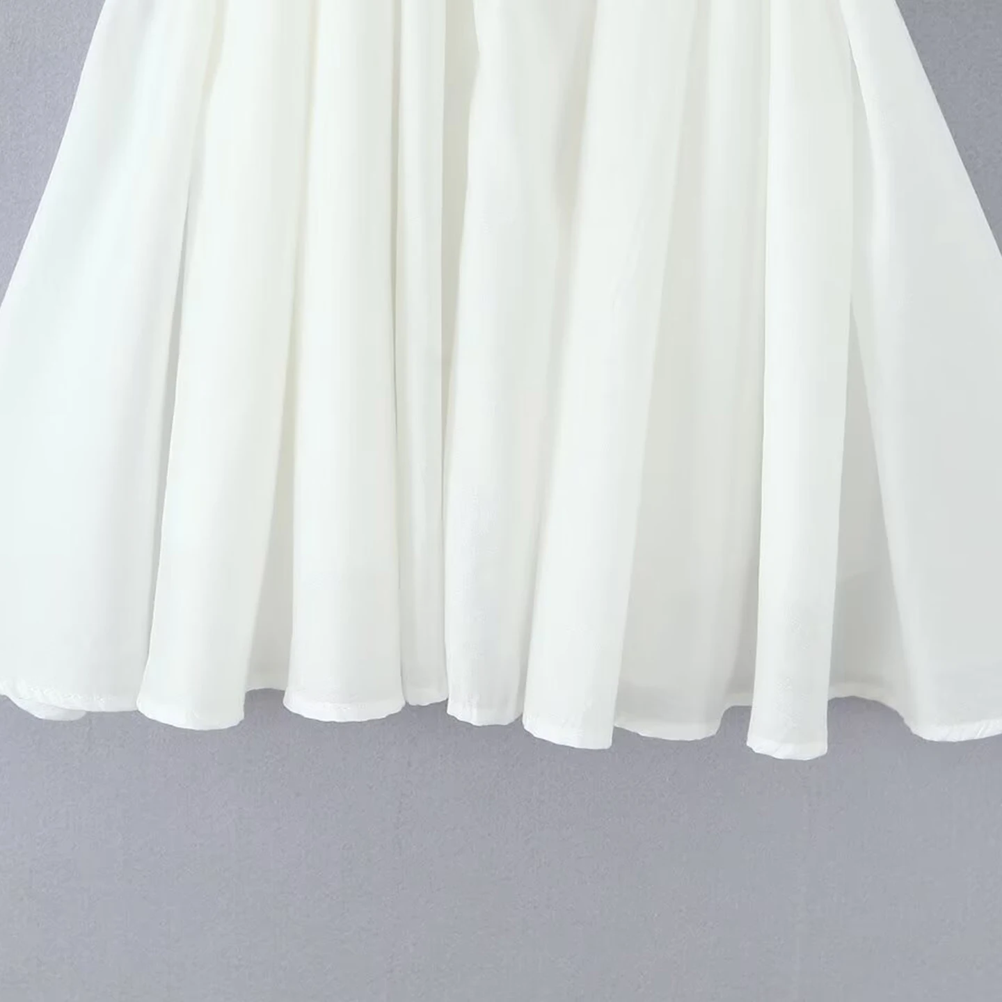 Faionable Commuter witte kanten rand Dr dames Sle Personali 2025 winter nieuwe collectie A-lijn rok V-Ne Svel