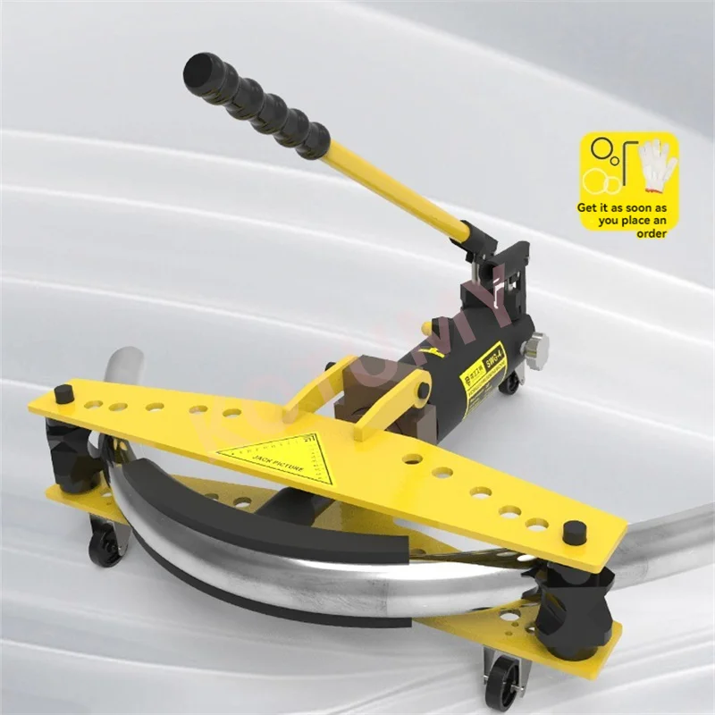Hydraulic Pipe Bender Manual Split Hydraulic Pipe Bending Machine 6 Tons Electric Galvanized Iron Seamless Steel Bending