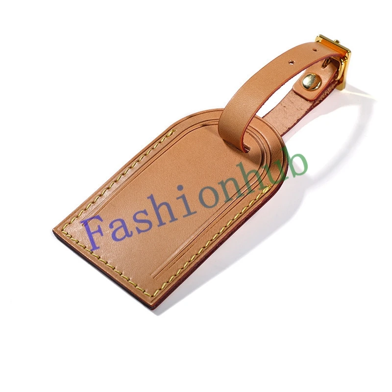 Customization ID Name Tag Air Label For Designer Duffle Bag Luggage Handbag Genuine Leather 5 Colors Big Size 9*5.5cm