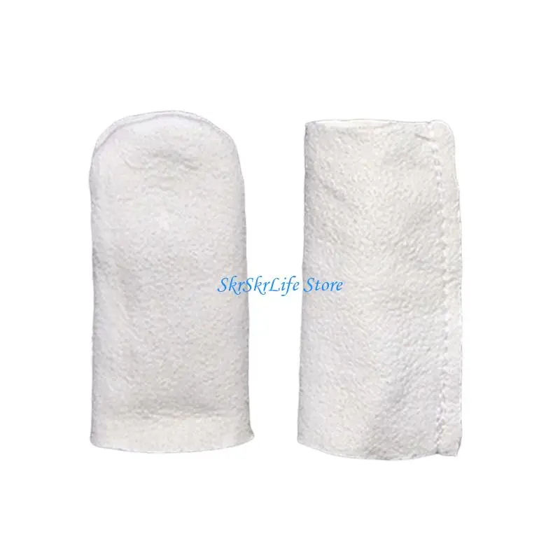 

E65E 10pcs Finger Sleeves Cots Gloves For Antique Play Polishing Beads Breathable Leather Gloves Two Styles For Enthusiasts