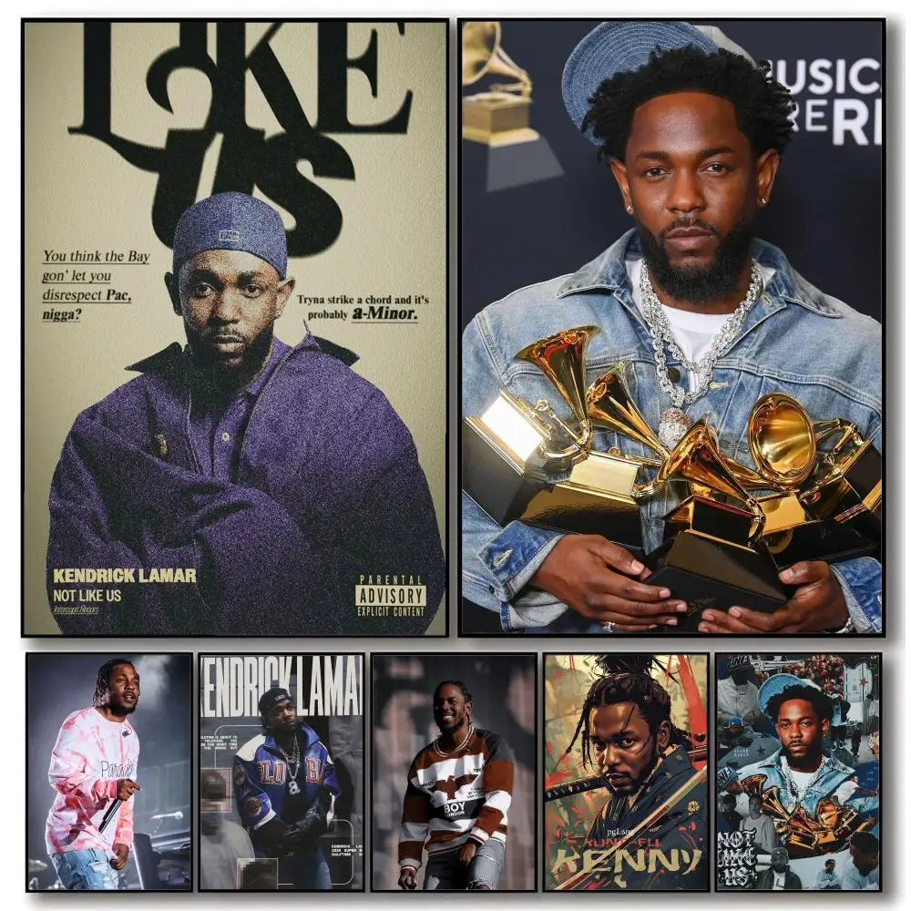 Lyrical rapper Kendrick Lamar Poster Aesthetic Dorm & Bedroom Wall Art Decor
