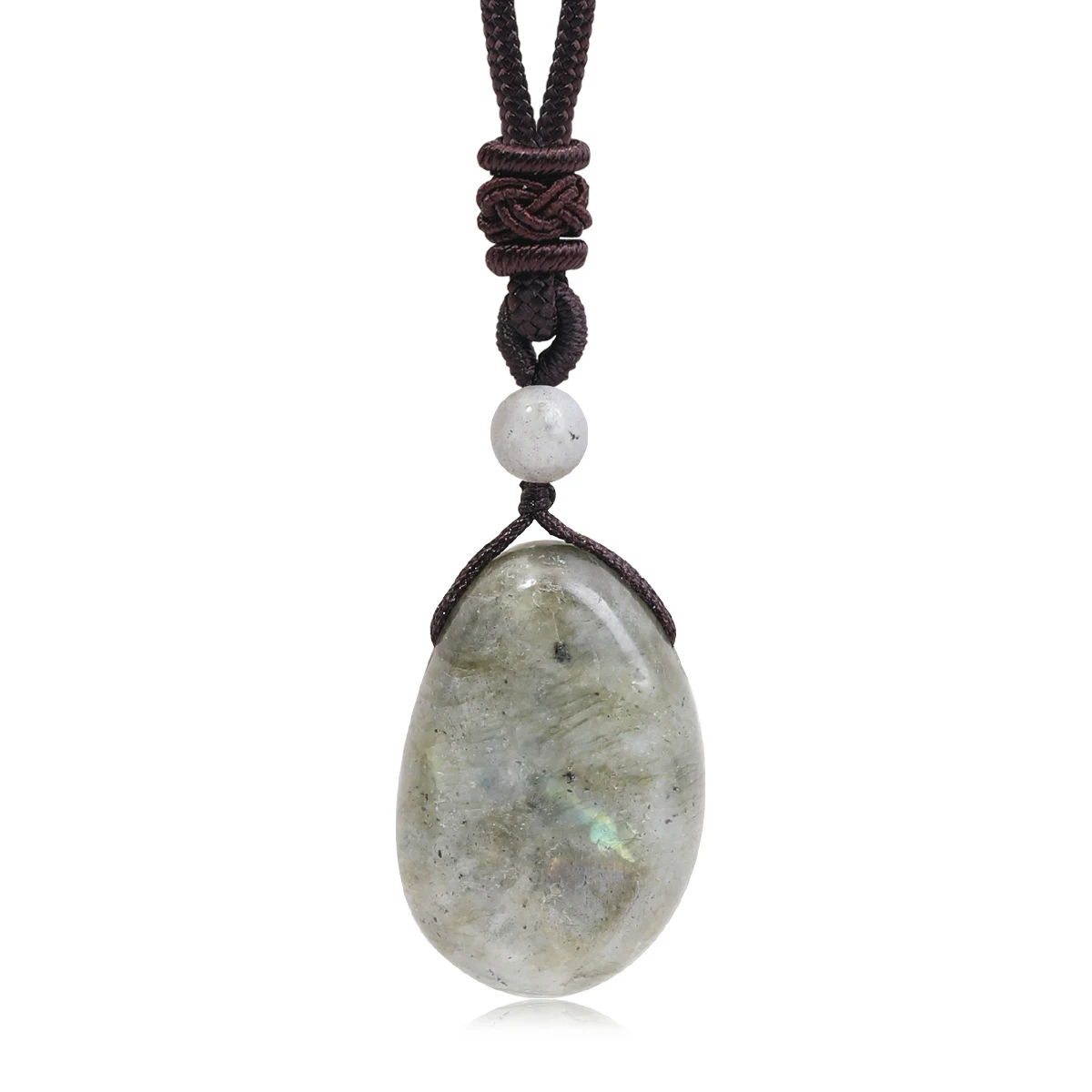 Natürliche Edelstein-Halskettenanhänger aus Amethyst, Rosenquarz und Klarquarz für Männer und Frauen, Gesundheits- und Wohlstands-Schmuck – Detail 23