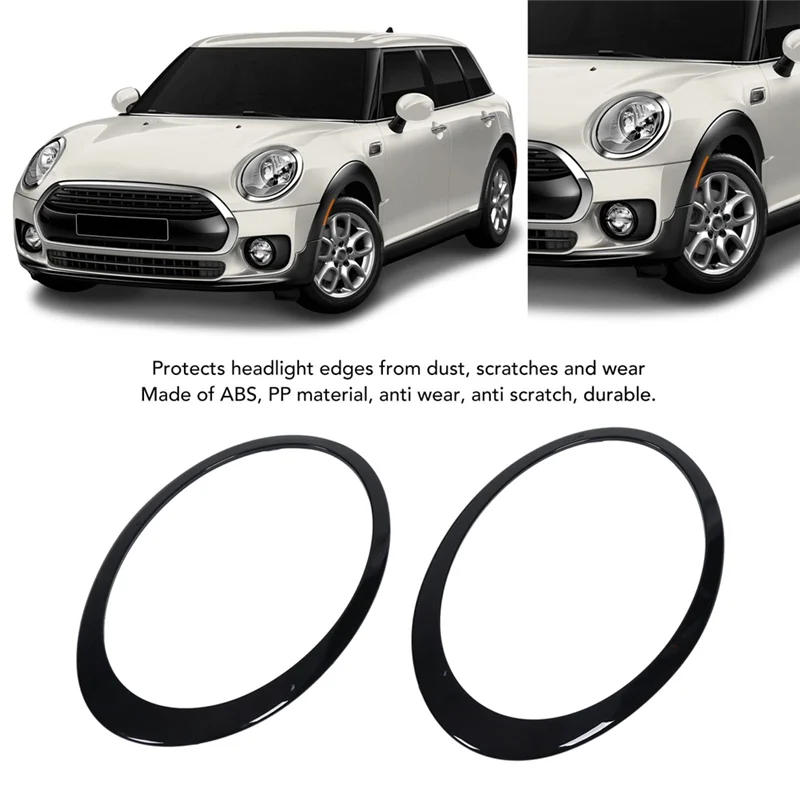 Premium 51138739497 For Bmw Mini Cooper Clubman F54 S Jcw 2015-2022 Headlight Surround Headlight Cover Shape 51138739498,2PCS