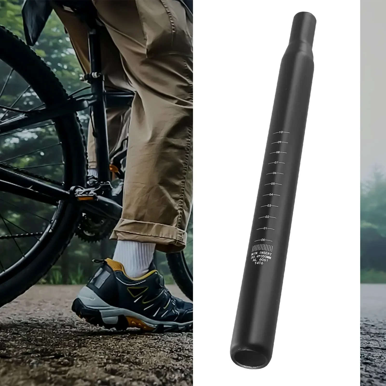 Tija de sillín alargada de aleación de aluminio, 25,4mm a 31,6mm, ajuste perfecto, mejora la comodidad, accesorios para bicicleta de carretera y montaña