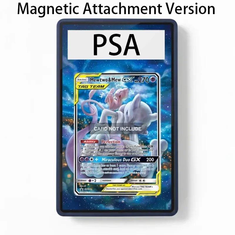 Art Display for Pokemon TCG Mewtwo & Mew GX Anime Expand Art Fans Gift Recyclable Acrylic Protective Case Keychain view 2