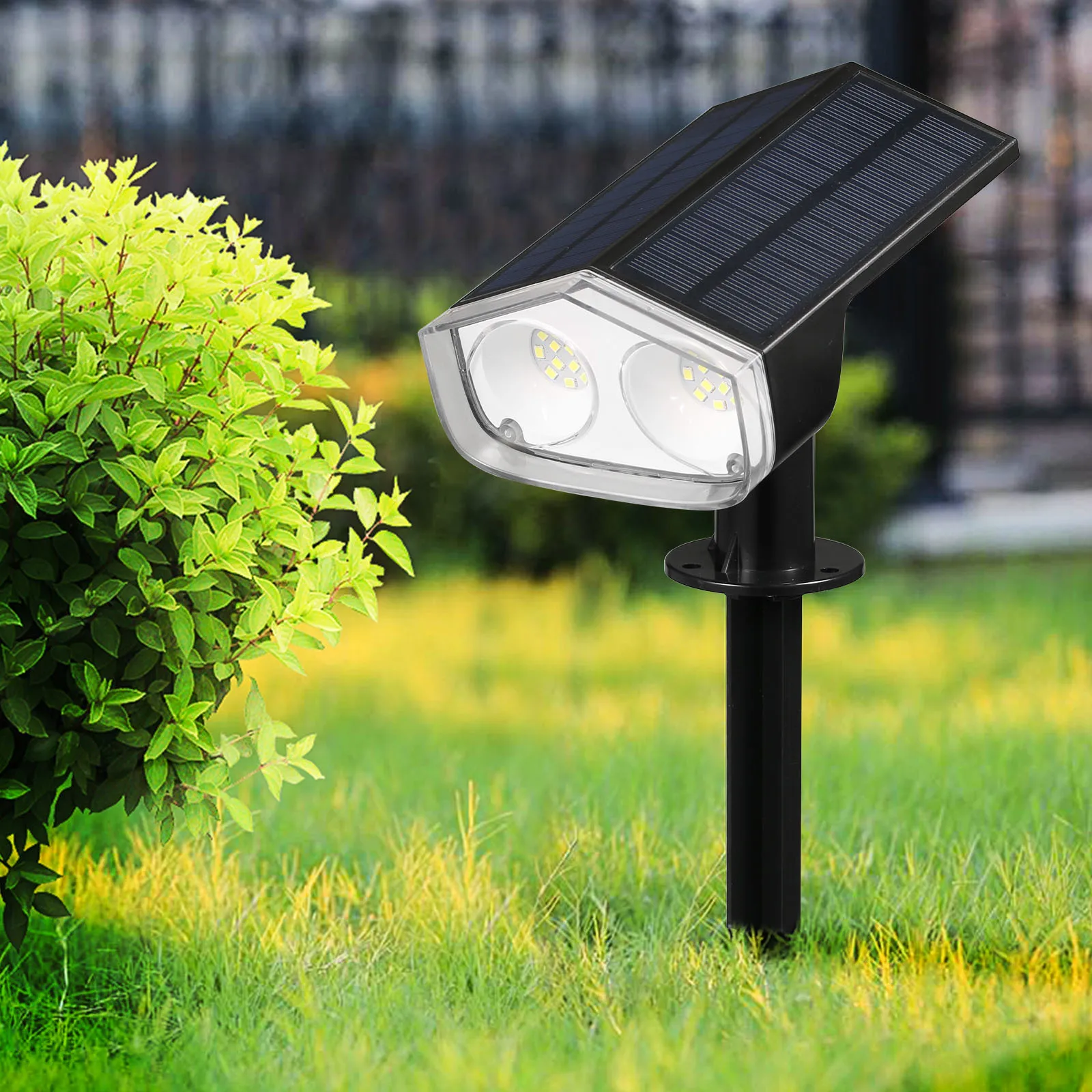 Neoglint Solar Spot Lights Lawn Lamp Wall Light Outdoor Garden Lamp IP67 Waterproof Landscape Spotlights for Garden Patio Yard