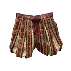New !!! 15th Century Renaissance Tudor Elizabethan King Royal Brocade Pants Cosplay Costumes Renaissance Medieval Tudor Pants
