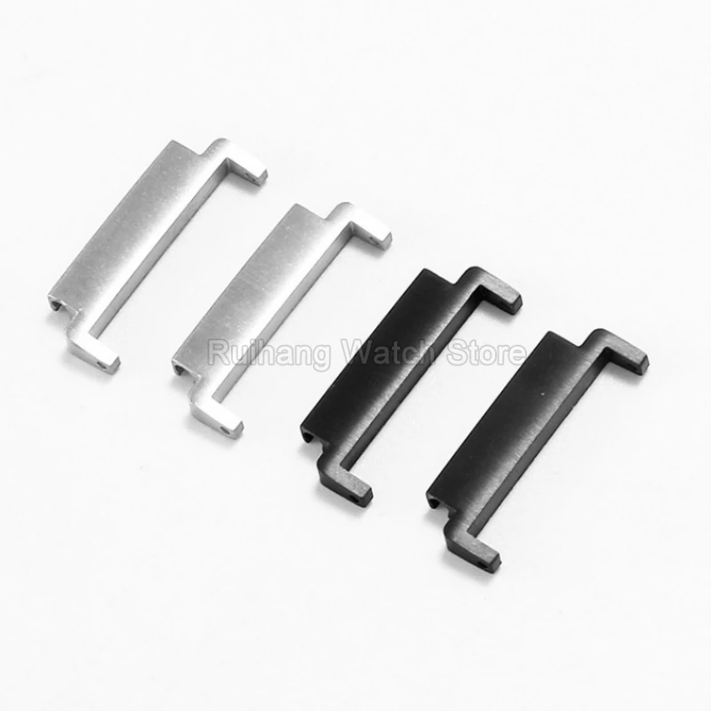 For Casio G-SHOCK AE1300 W-800H SGW-400 SGW-500 MRW-200H Black Silver Solid Structure Watch Bracelet Connector 18mm To 20mm