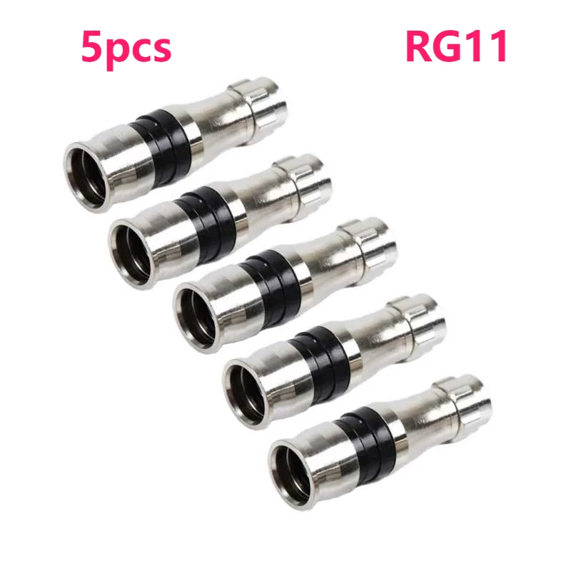 

5 шт. RG11 полностью медная экструдированная F-образная головка RG11 проводной разъем RF коаксиальный разъем 75-7 экструдированная головка