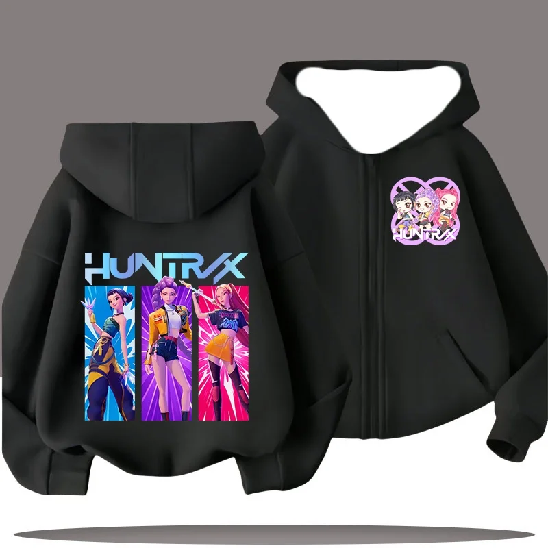 

Осень/зима толстовка на молнии Monster Hunt Team оверсайз корейско-американская мода с 3D принтом плюс размер женское верхнее пальто для девочек