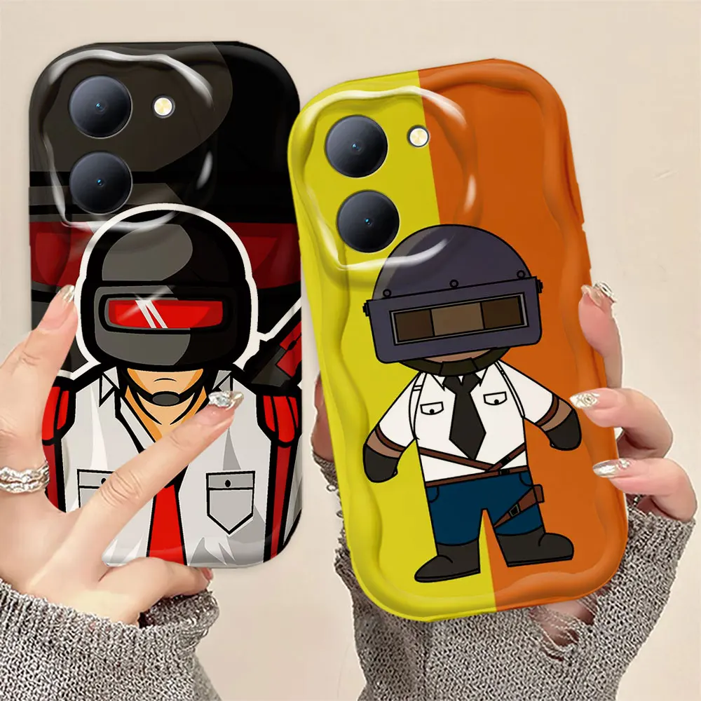 Hot Game Popular PUBG Phone Case For VIVO Y100 Y93 Y91 Y85 Y78 TI M MTI Y77 T Y76 Y73 Y50 Y36 Y33 T Y30 I G PLUS 5G