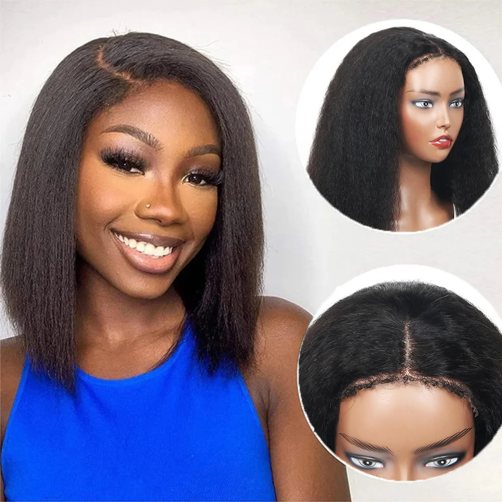 

Бесклеевой 6x4 кружевной малазийский странный прямой яки Wear And Go кружевной парик с предварительно отбеленными узлами, бесклеевой парик из человеческих волос, предварительно выщипанные