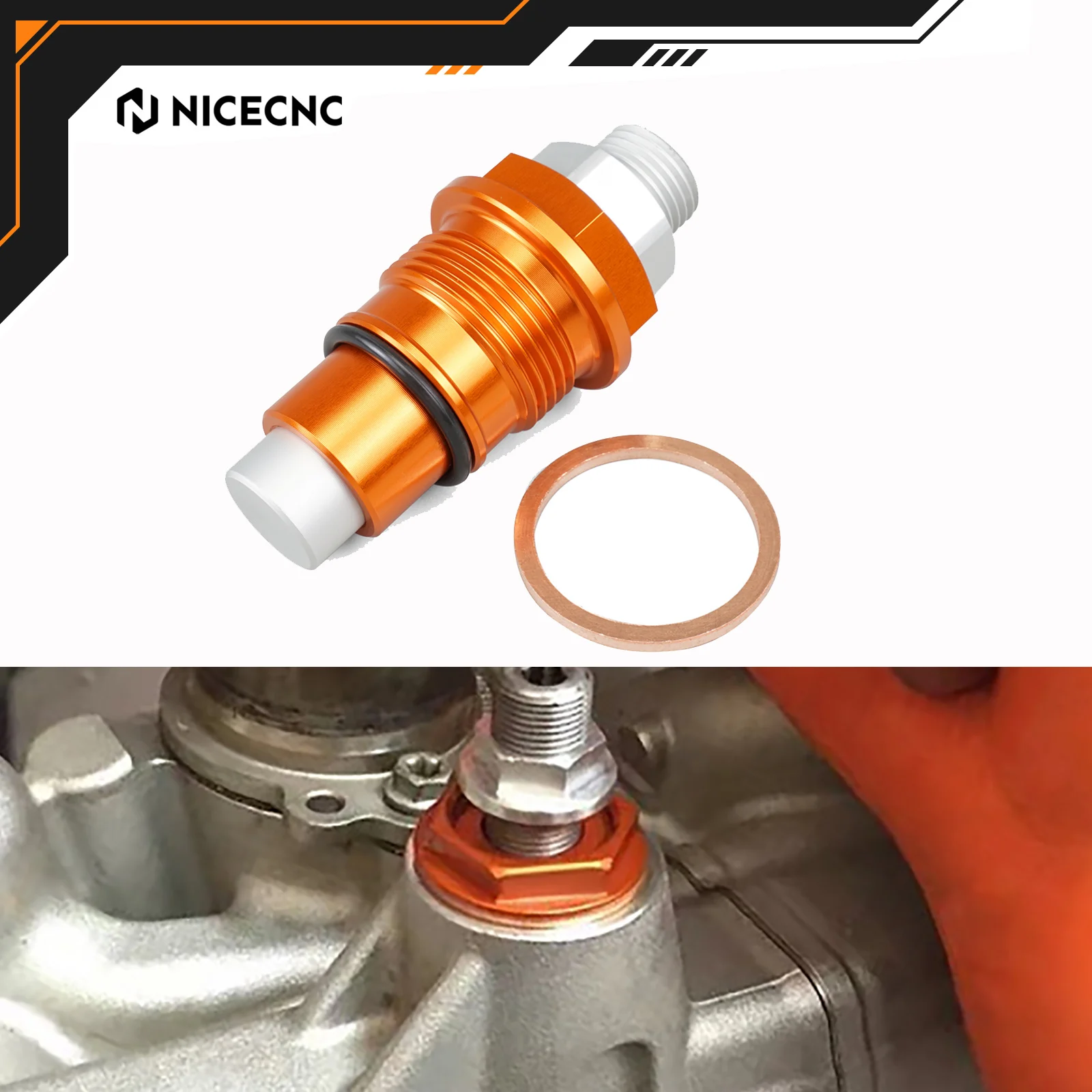 

NICECNC For KTM EXCF 350 2011-2023 SXF 250 EXC-F 250 XCF 250 2007-2022 350 FREERIDE 2013-2015 SXF 350 Timing Chain Tensioner
