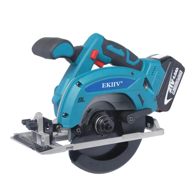 

EKIIV Woodworking Cutting Depth Adjustment 21V Sierra Saw Machines battery Power Cordless circular track saw