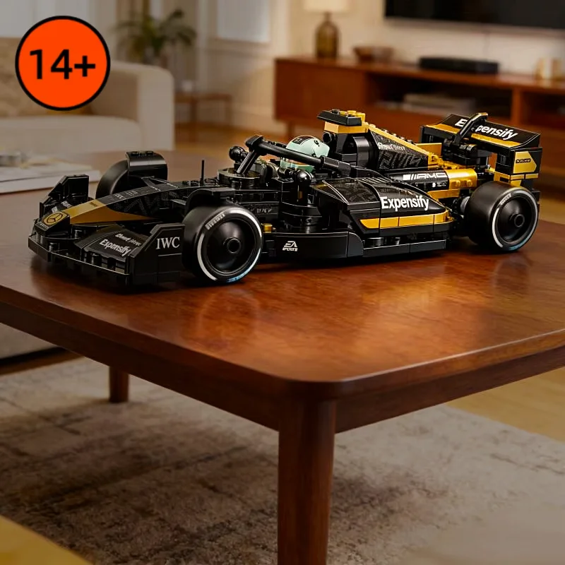 Новинка-77252-268-деталей-Мини-модель-гоночного-болида-f1-Конструктор-для-самостоятельной-сборки-Игрушка-украшение-Подарок-для-детей-и-взрослых