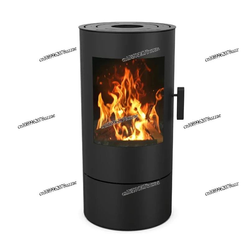 R0702A Easy Clean 7KW Round Freestanding  Wood Burning Stove Indoor  Firewood Stove Wood Stove Indoor Villa