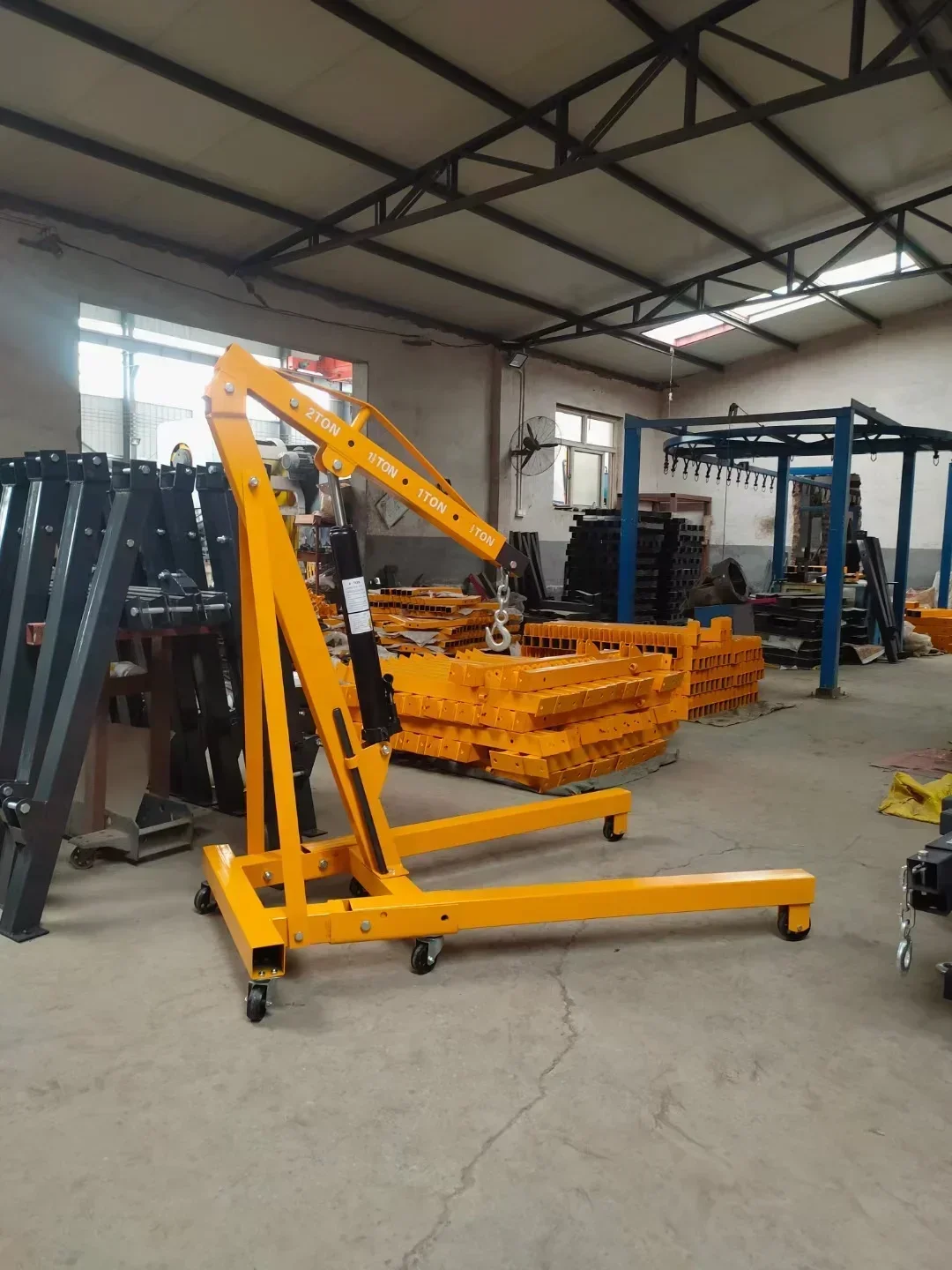 2026-'هايدروليكية قابلة للطي متجر رافعة المحرك جاك المحمولة للطي العناصر محرك السيارة رافعة رفع مع رافعة صغيرة CE للالتقاط