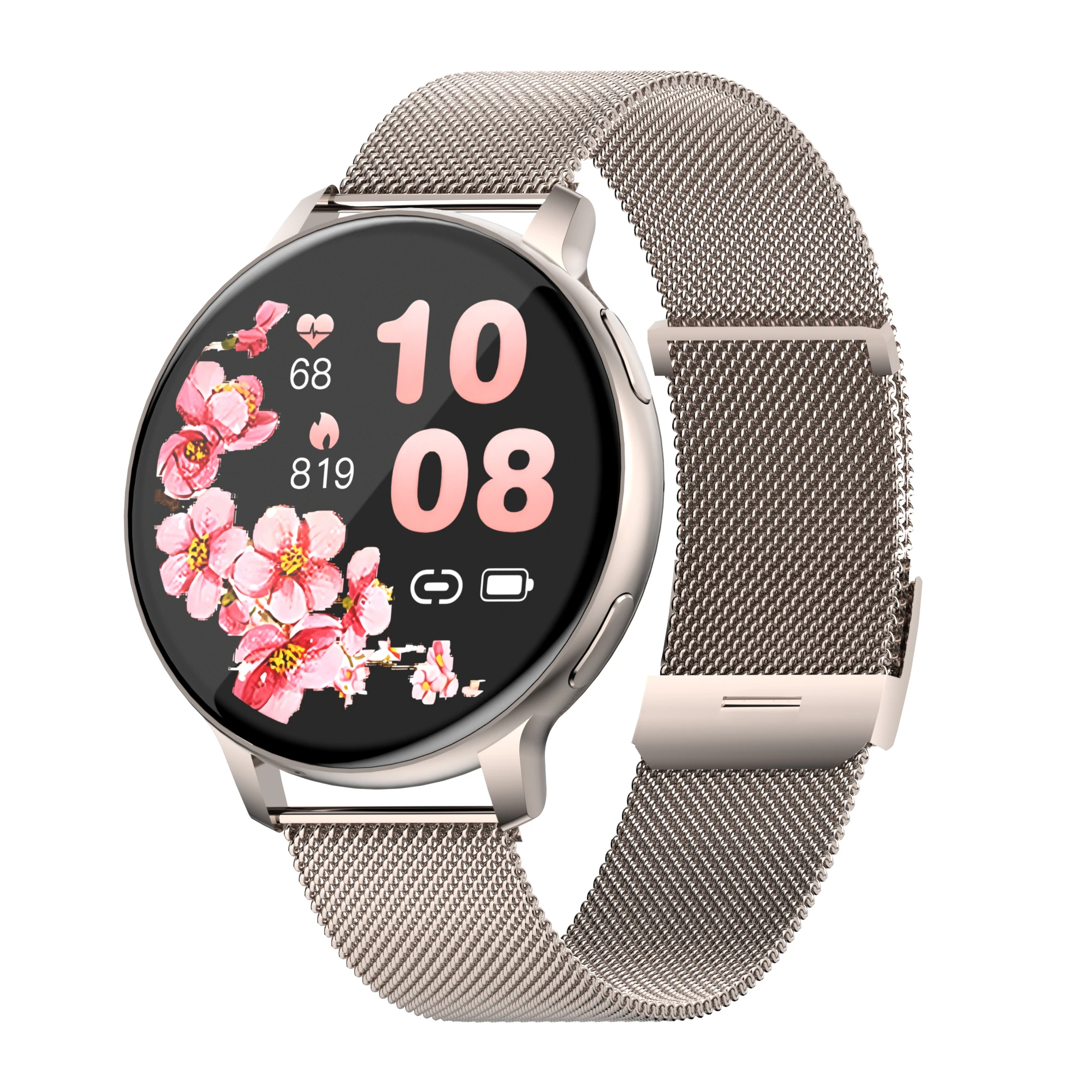 S53 Female Menstrual Cycle Sport Wrist Smart Watch Full Circle and Full Touch Ladies Bracelet Wrist Watch