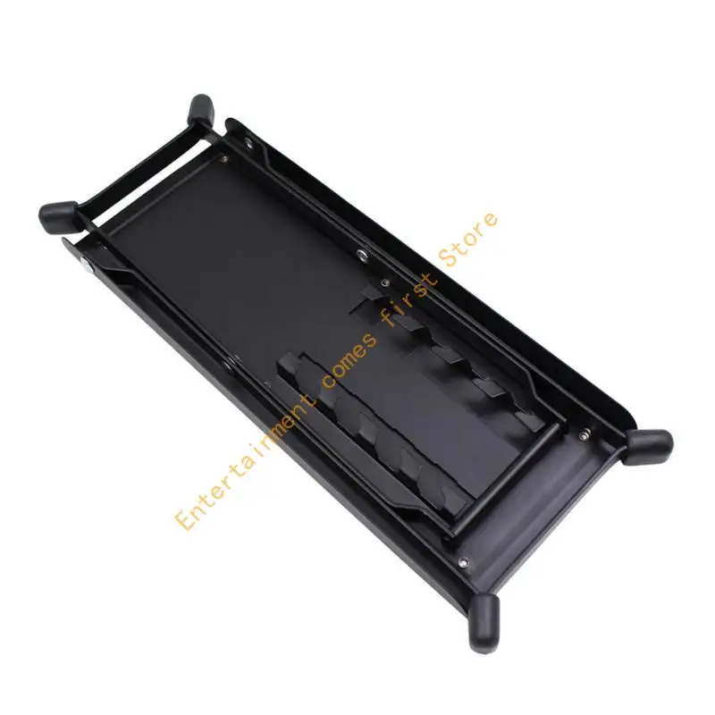 1Pc 4 Position Height Adjustable Metal Guitar Footstool, 4 Gears Foldable 55KD
