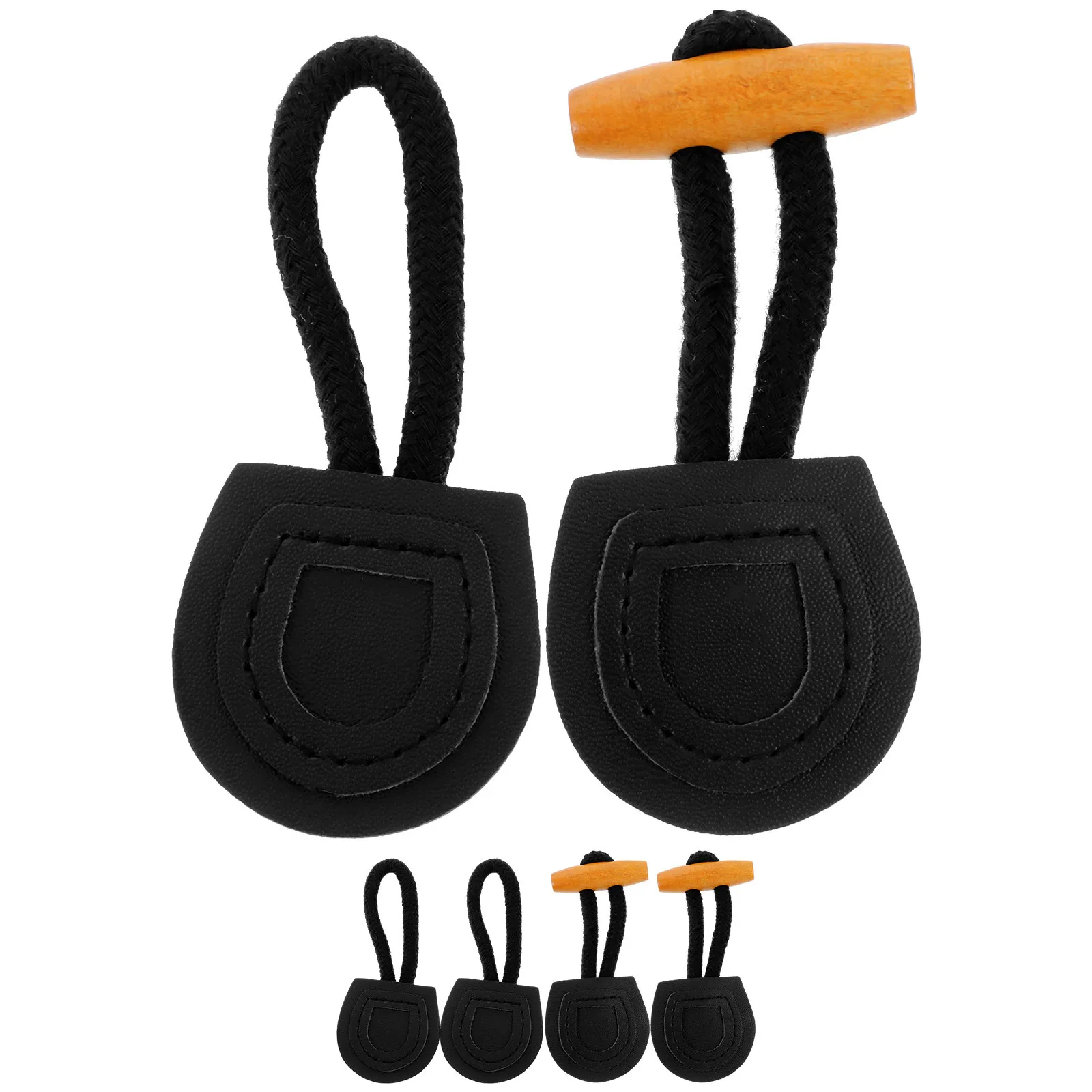 

6Pairs Sturdy Wood Clothing Toggle Buckles for Coat Duffle Closure Dress Waistband DIY Accessories Coat Toggle Buckles