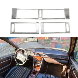 For Mercedes Benz W124 300E 500E 1986 - 1994 Car ABS Chrome Accessories Ventilation Air Conditional Vent Cover Trim Paste Style