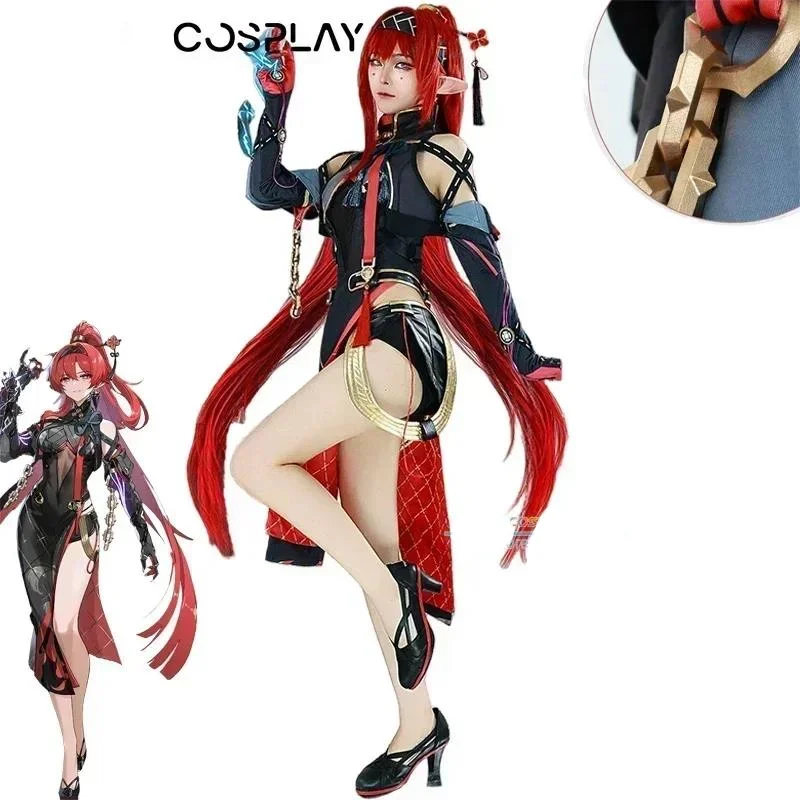 Yinlin Cosplay Game Wuthering Waves Yinlin Cosplay Costume Anime Suits Party Role Play Outfits Halloween Dress Uniform