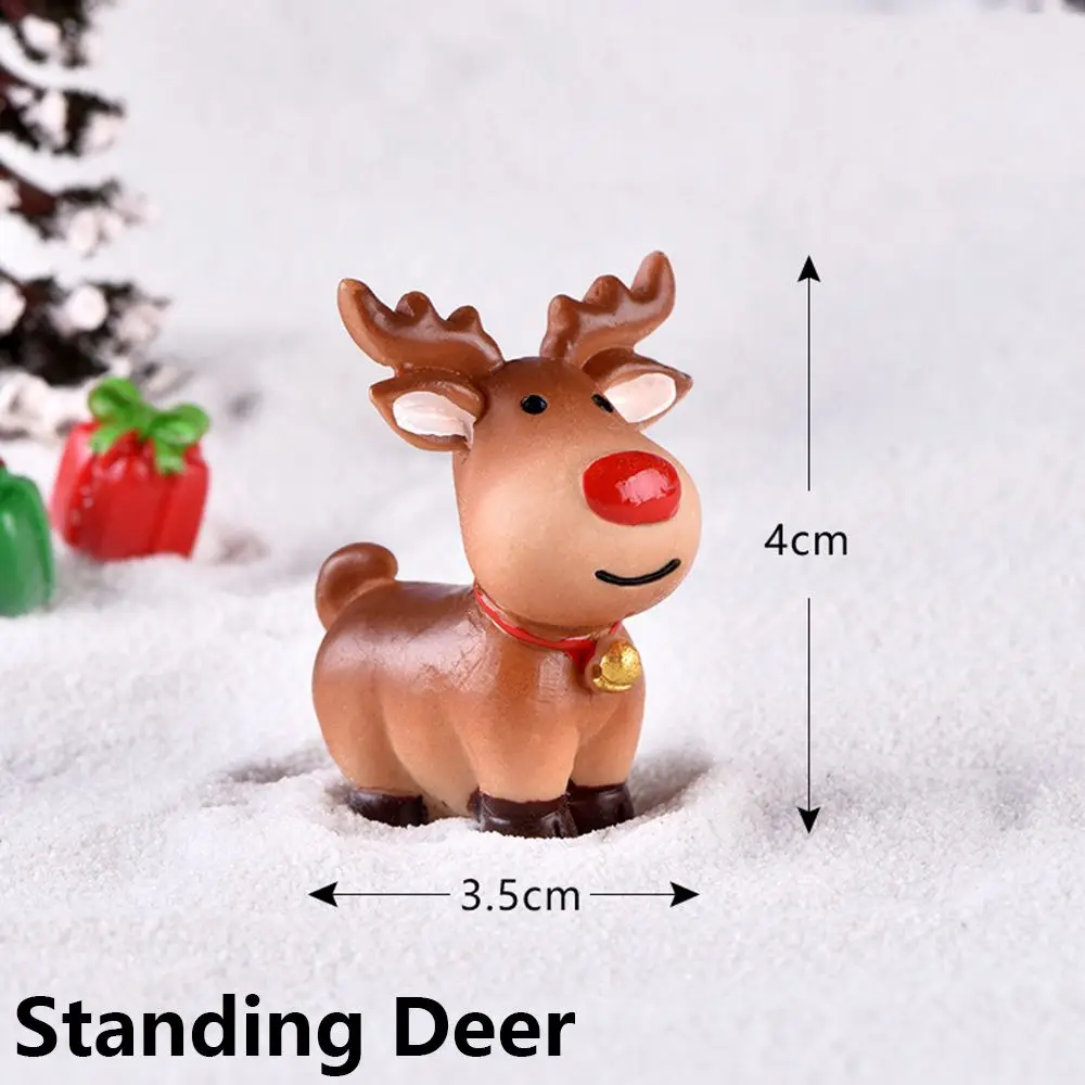 1PC Bonsai Micro Landscape Fairy Garden Home Decor Mini Santa Claus Xmas Ornament Snowman Figurine Christmas Decorations