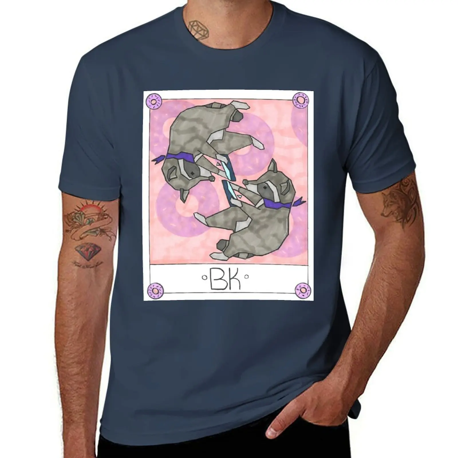 

Donut County Tarot Cards- Bk T-Shirt Plus Size Lightweight Tee Shirt