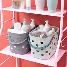 Heart Shaped Hollow Plastic Storage Basket