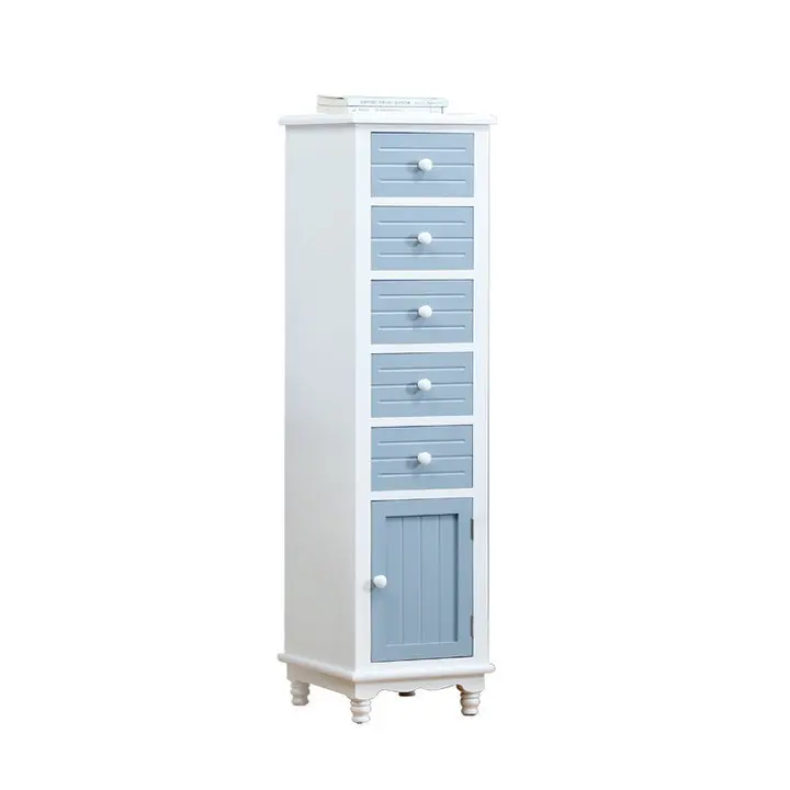 

Super narrow crevice storage cabinet 25cm simple solid wood bedroom bedside mini cabinet