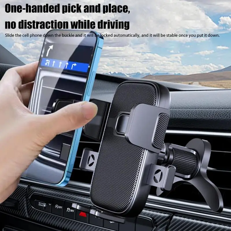 Air Vent Phone Holder 360 Degree Rotating Auto Mobile Phone Holder Non-slip Car Mobile Phone Holder Wear-Resistant For Vehicles