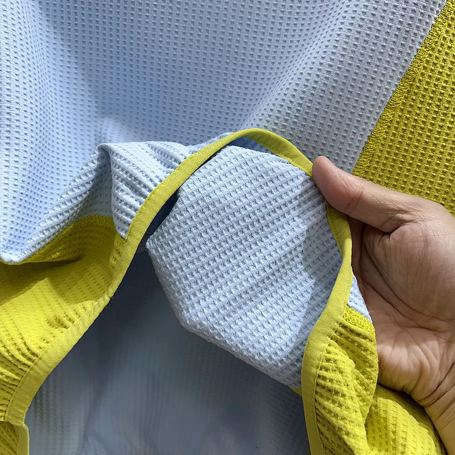 Unisex Mountain-Style Color-Block-Kapuzenpullover – Atmungsaktives Waffelstrick-Langarmshirt für Outdoor-Wanderungen & Radfahren – Detail 22