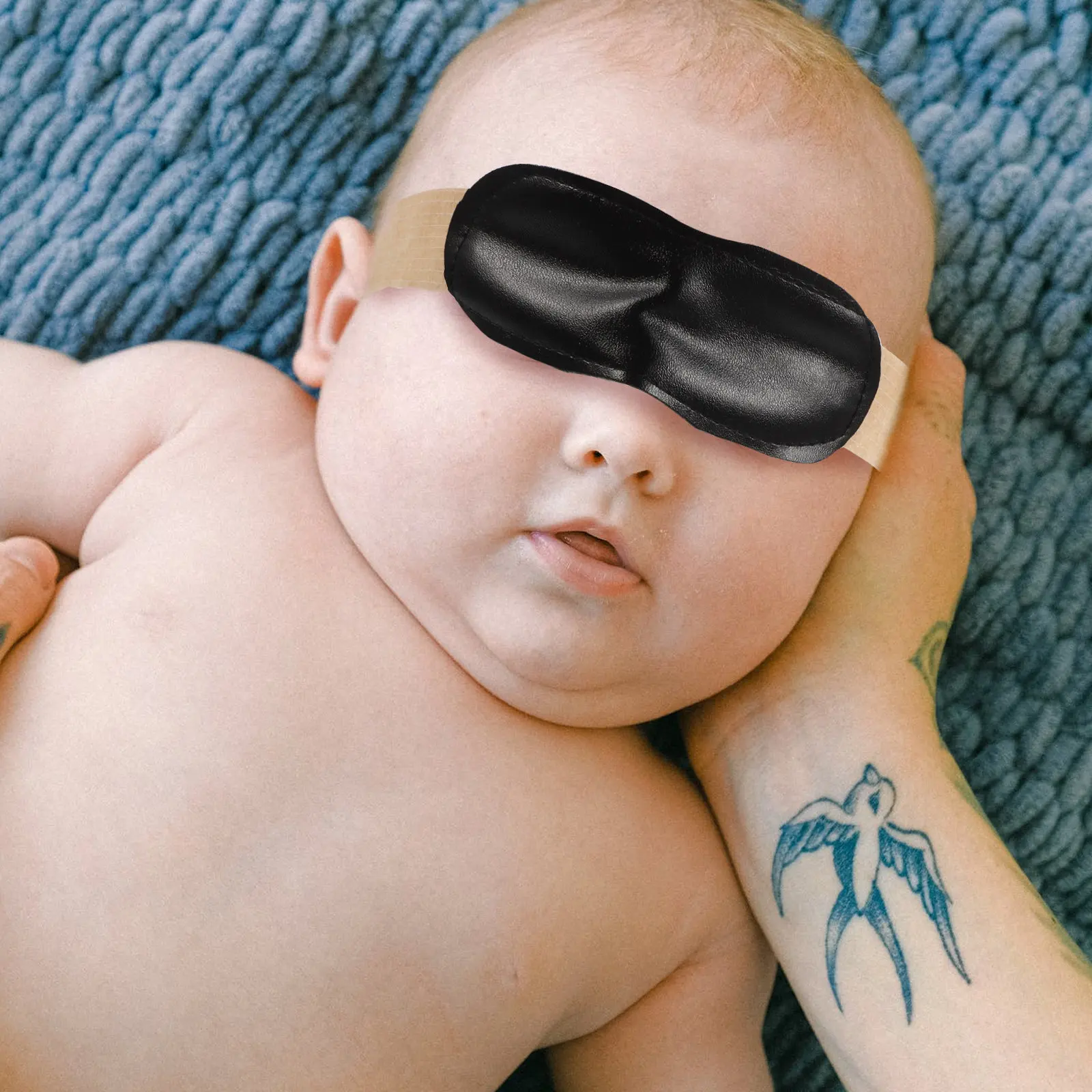 4Pcs Baby Eye Mask Premium Breathable Light Blocking Sleeping Eye Cover for Newborns Comfortable Adjustable Ear Hooks Shading