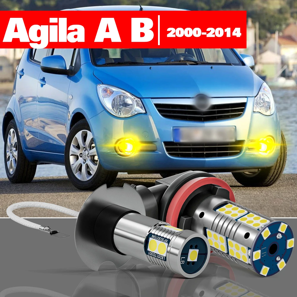 

For Opel Agila A V 2000-2014 2pcs LED Fog Light Accessories 2001 2002 2003 2004 2005 2006 2007 2008 2009 2010 2011 2012 2013