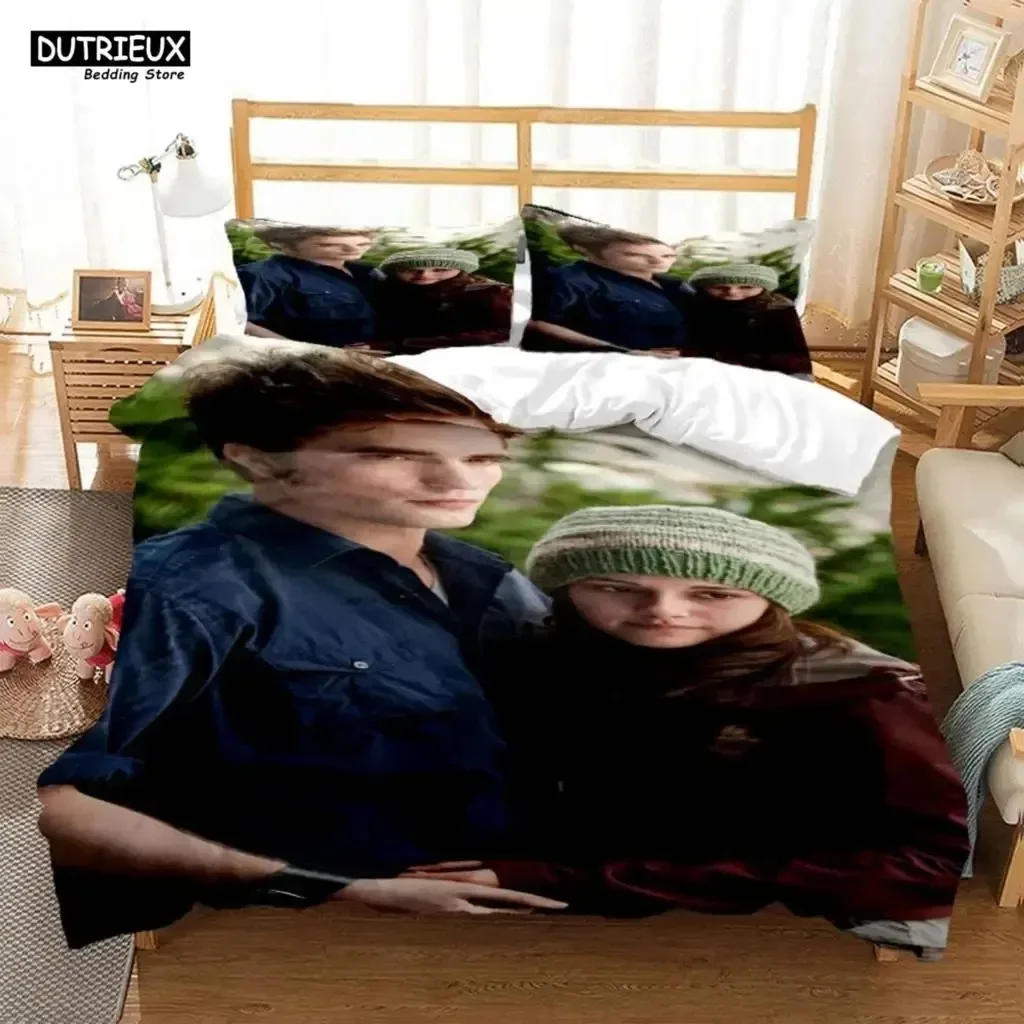 Die Twilight Saga HD Printed Bedding Queen Bedding Set  Soft And Comfortable  Customized King Size Bedding Set