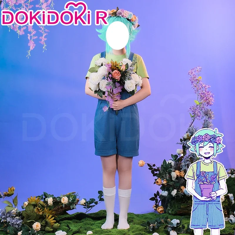 EN STOCK, disfraz de albahaca, juego OMORI Cosplay【S-2XL 】DokiDoki-R, disfraz bonito para hombres, pantalones de talla grande para Cosplay de albahaca