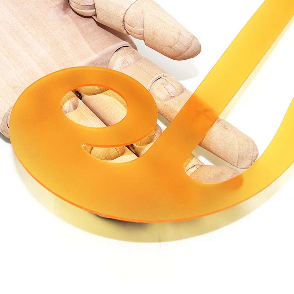 Penggaris Kurva Desain Plastik Multifungsi Alat Template Jahit Untuk Pembuatan Pola Pakaian, Pemotongan Kain, Pengukuran