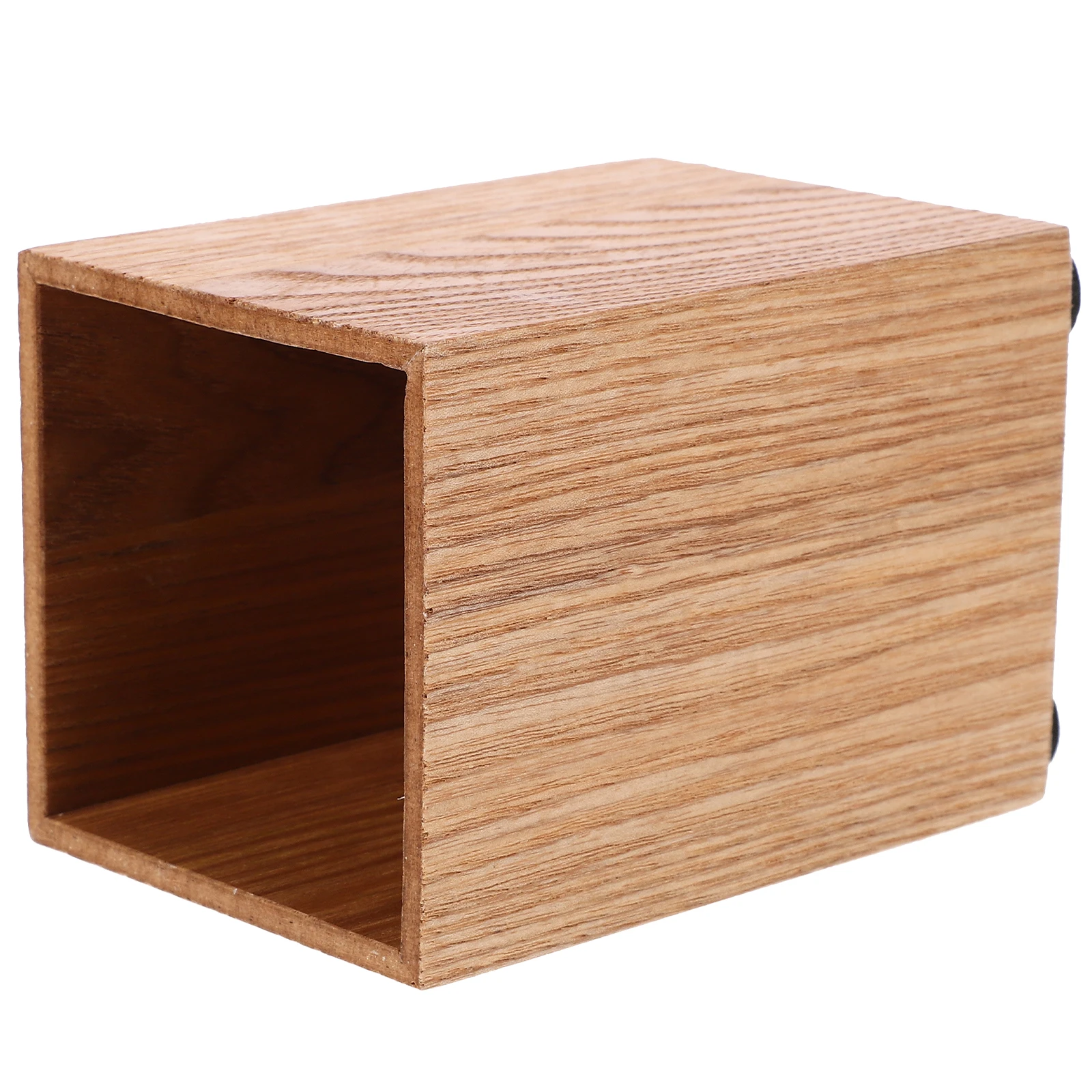 

Wooden Pen Holder Pencil Storage Box Office Stationery Holders Organizer for Desk