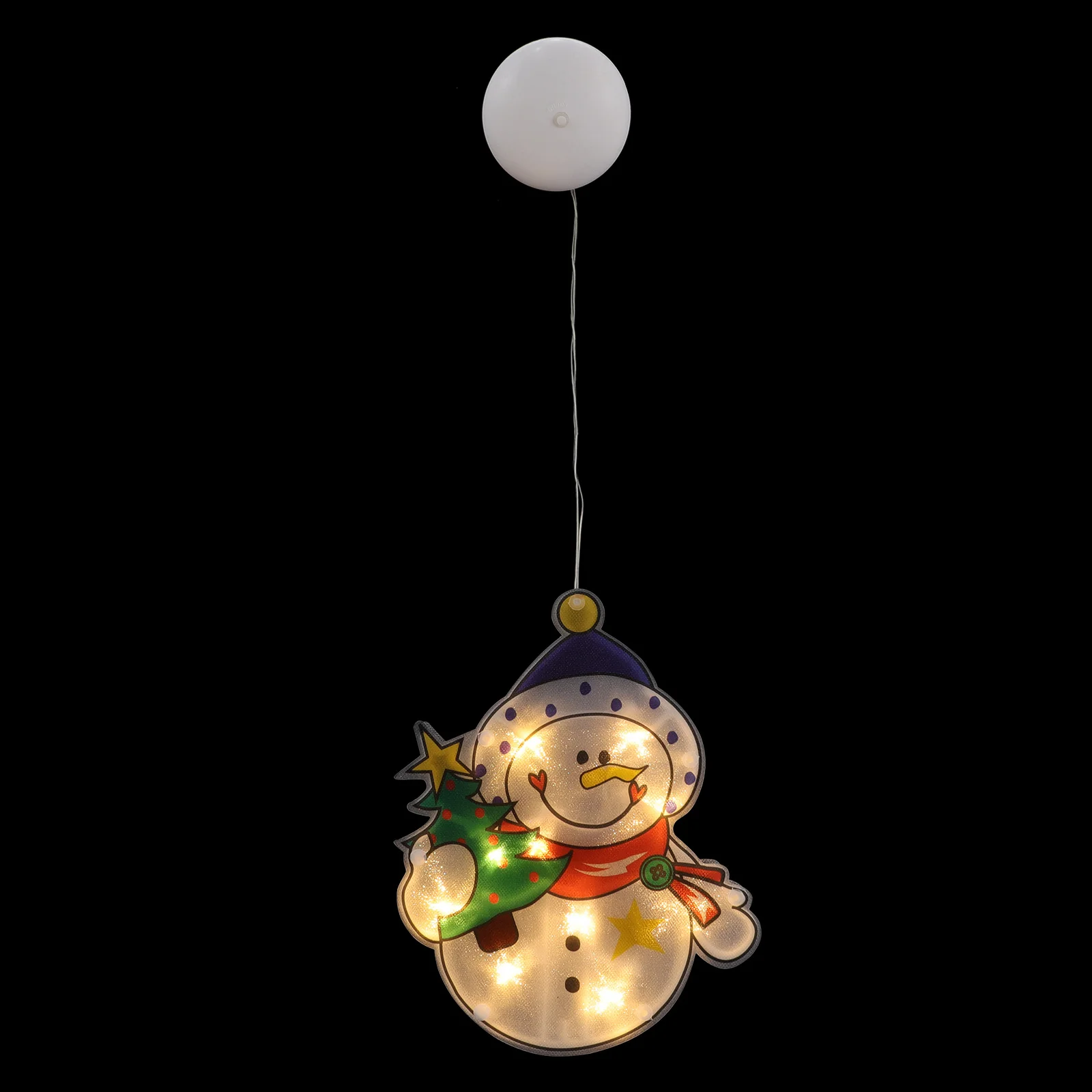 

Snowman Suction Cup Light Christmas Decorations Portable Window Lamp For Home Hotel Office Party Decorative Lighting