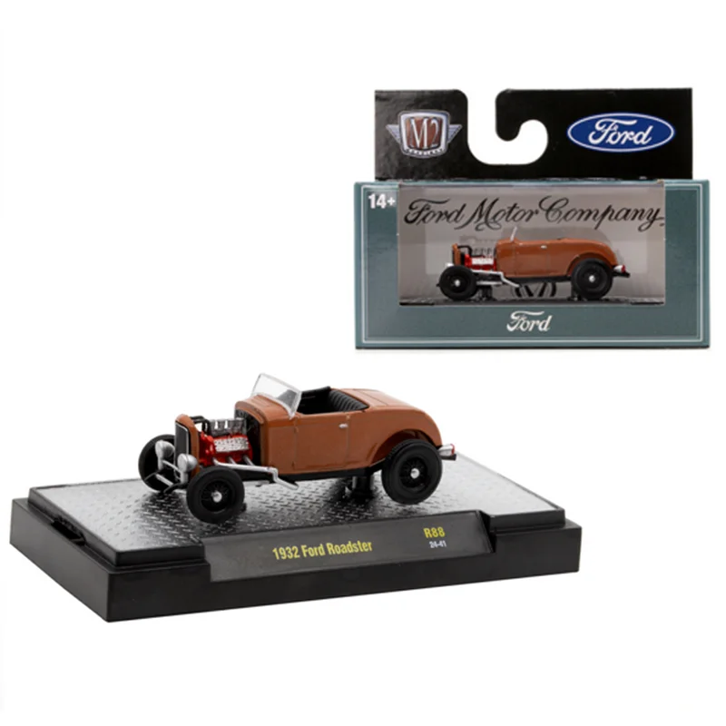 

M2 Machines 1:64 Scale Diecast Alloy 1932 Ford Roadster Toys Vintage Cars Model Classics Adult Gifts Souvenir Static Display