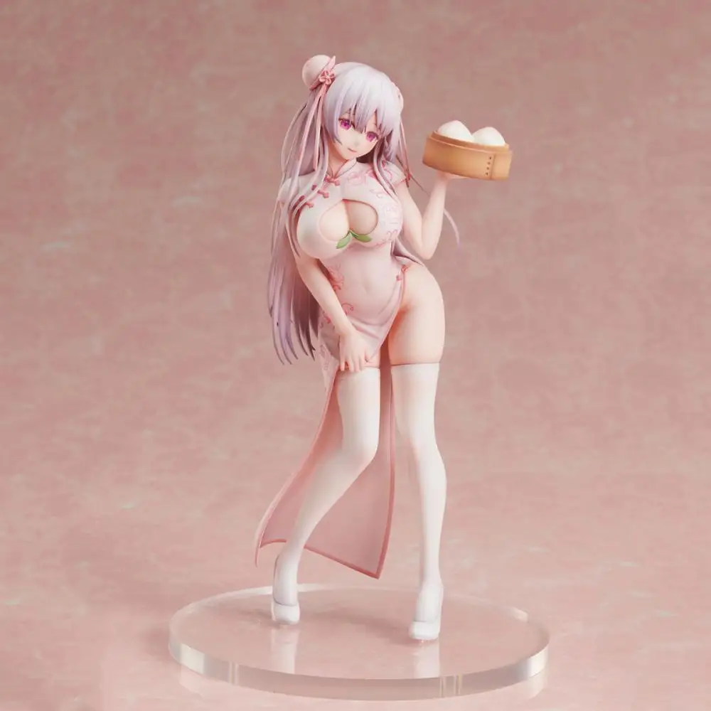 Official Genuine In Stock Unioncreative Peach Bun Girl Figure Anime Model Boxed Toy