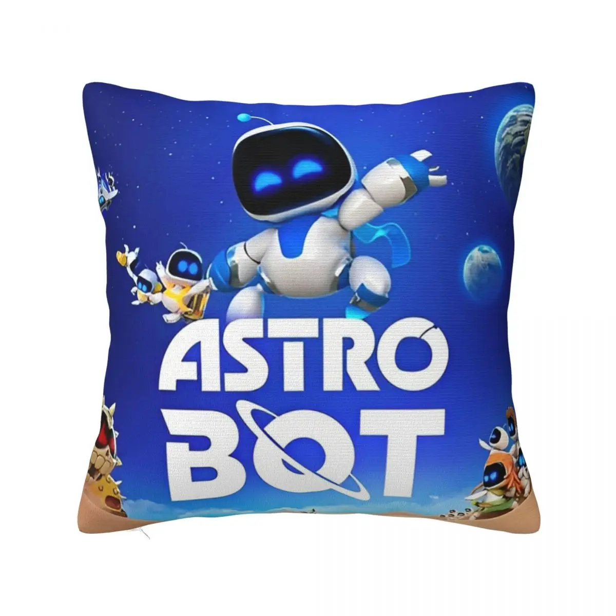 Astrobot Cartoon Game Pillow Case Astros Playroom Cushion Covers Creative Zippered Decor Pillowcase for Seat 18