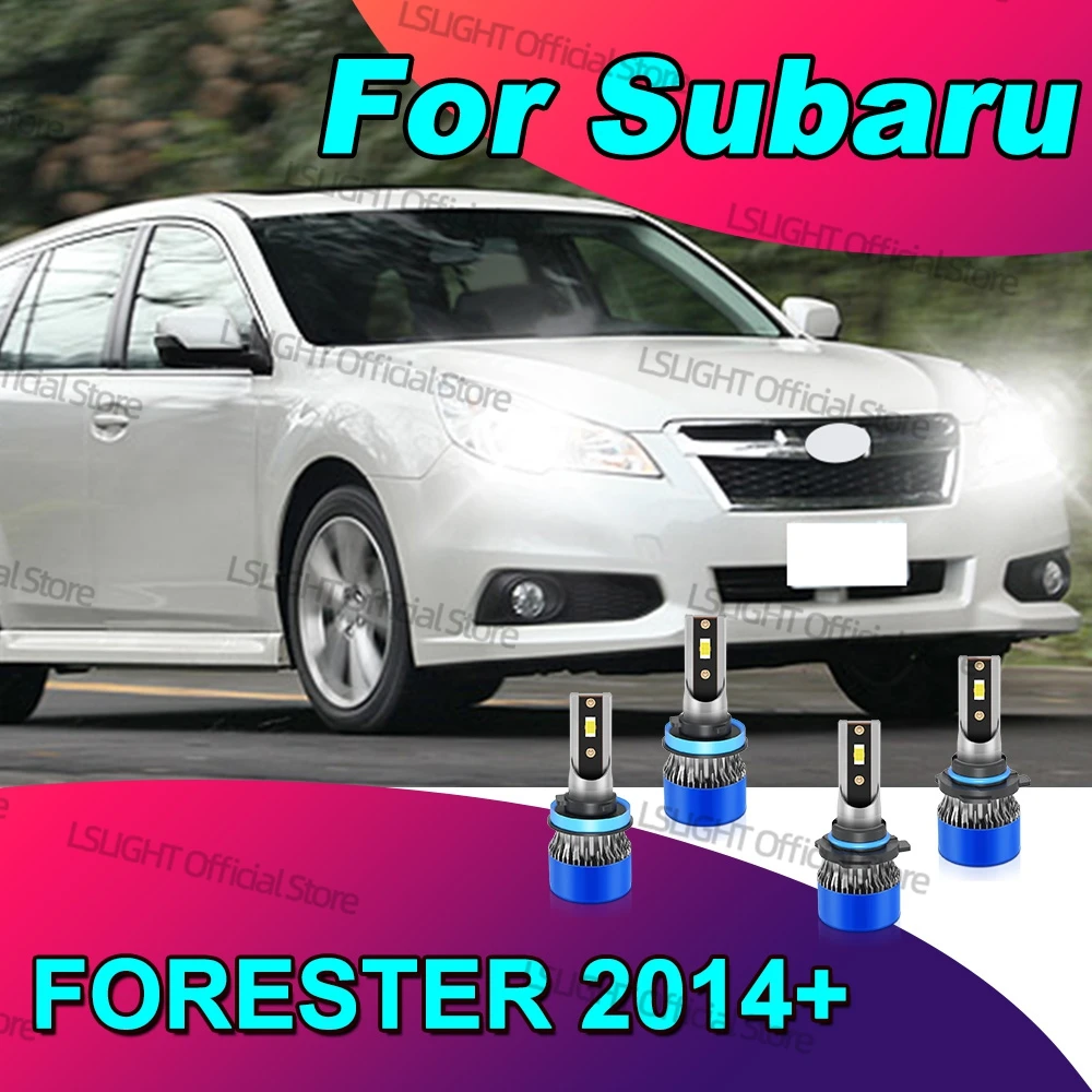 

2/4x фары 6000K для Subaru Forester 2014 2015 2016 2017 2018 2019 2020-2023, двухсторонние 3570 CSP, комплект ламп накаливания 12 В