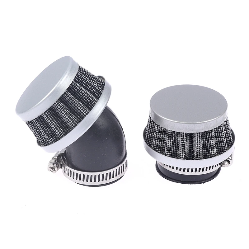 Motorcycle Black Air Filters 35Mm Universal Atv Scooter Pit Dirt Bike Stright Curved Right Mini Air Filter Cleaner