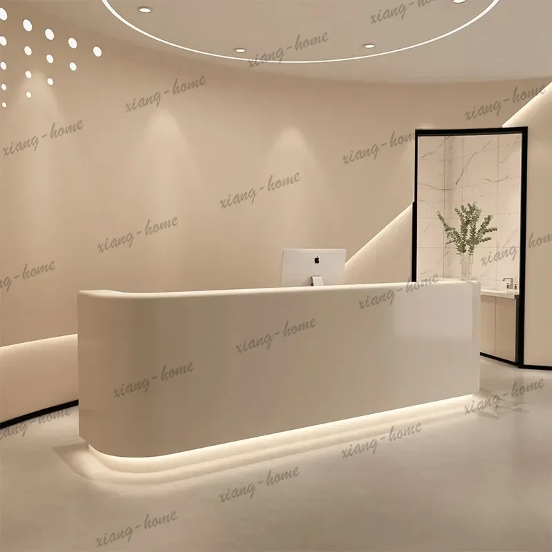 LS120 160 180 200 220 240 260 280 300cm Beauty salon clothing store baking paint reception counter Computer desk office furnitur