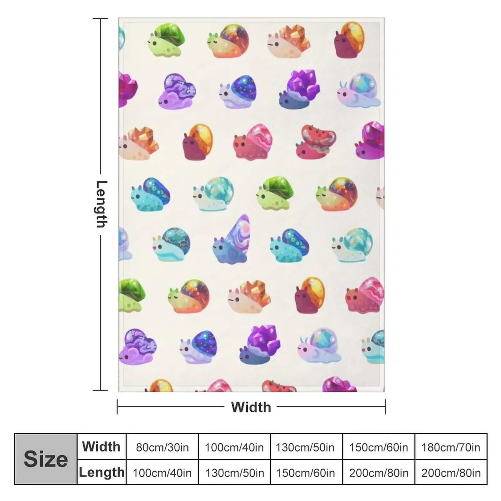 Jewel Snail - pastel Throw Blanket anime christmas decoration Luxury Designer Blankets