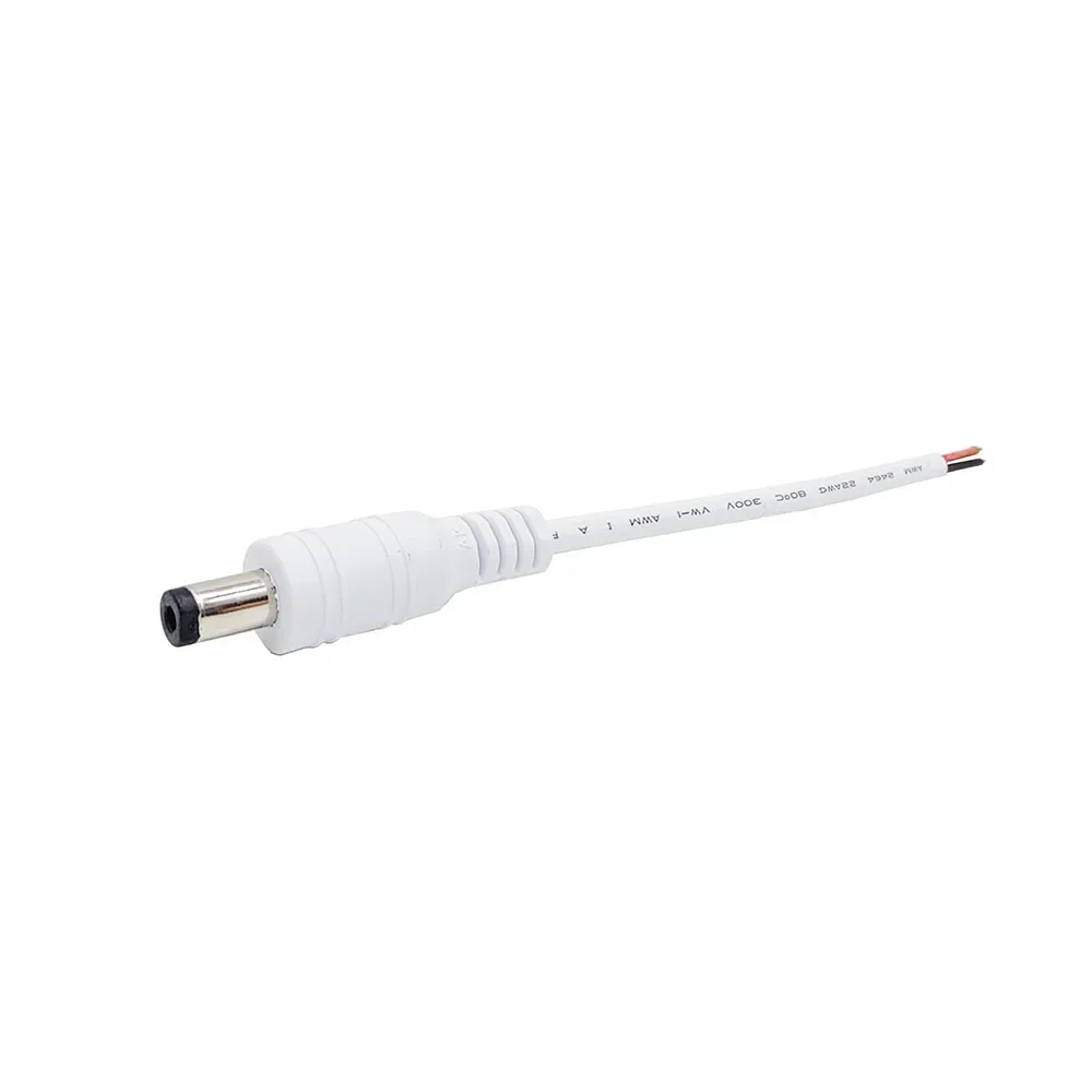 5,5*2,1mm DC Stecker-Buchse-Kabelverbinder 5 Stück/10 Stück 5,5x2,1 Kabel 2-Pin Stromadapter Draht LED-Streifen Lichtverbinder Kamera-Anschluss – Detail 3