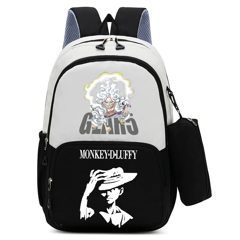 Ein Stück Schultasche Bleistift Box Cartoon Junge Mädchen Rucksack Jugend Große Kapazität Tragbare Rucksack Mode Anime Student Rucksack