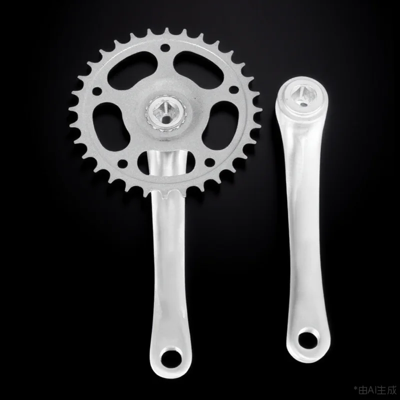 

1 комплект, однокольцевая велосипедная шатунная система, высокопрочный алюминиевый сплав, односкоростная длина шатуна, средняя замена горного велосипеда